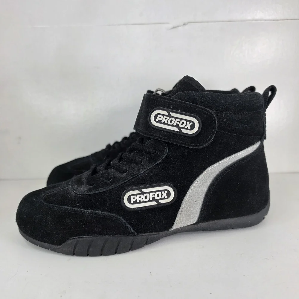 PROFOX SFI 3.3/5 Racing Shoes Black Suede Driving Boots Motorsports Size 6